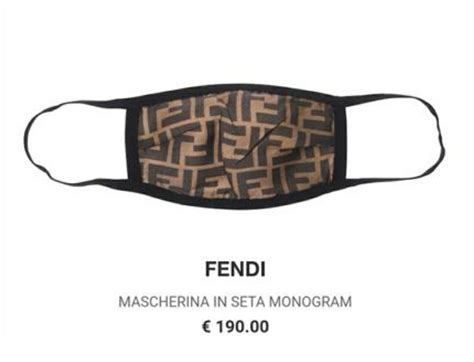 fendi mascherina in seta monogram|fendi pants.